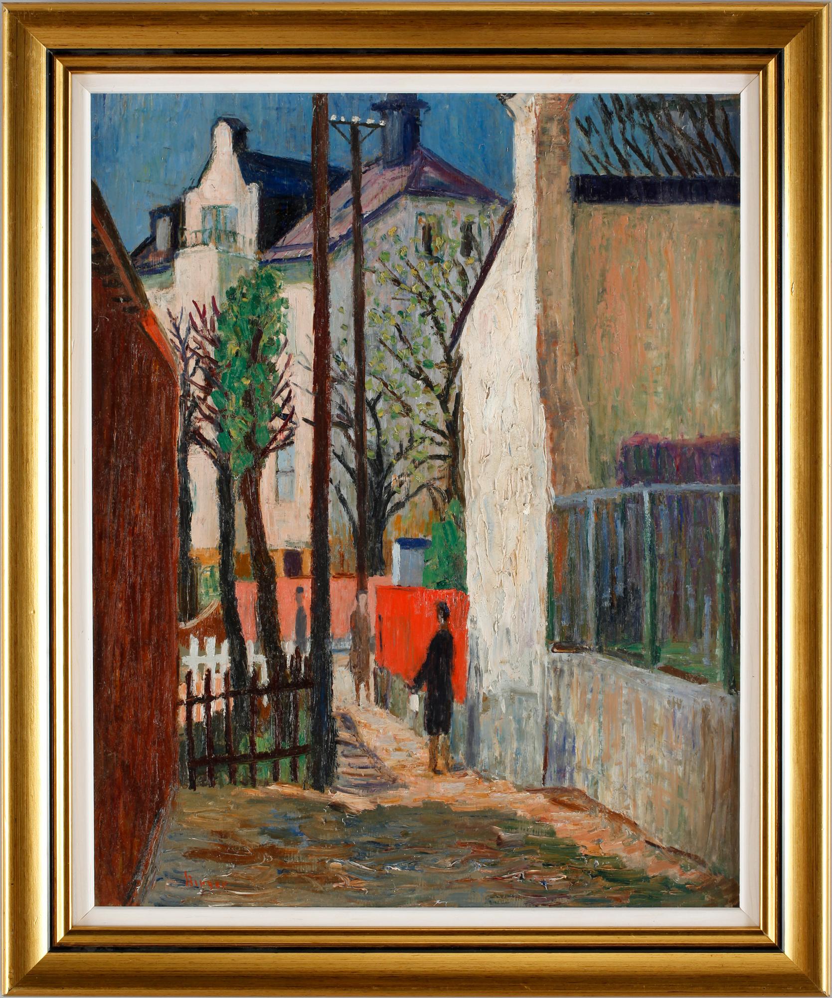 BIRGER ERICSON BIRGER, olja på pannå, sign.