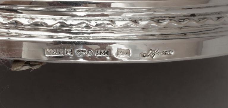 LJUSSTAKAR, ett par, silver, Löfman, MGAB, Uppsala, 1984.