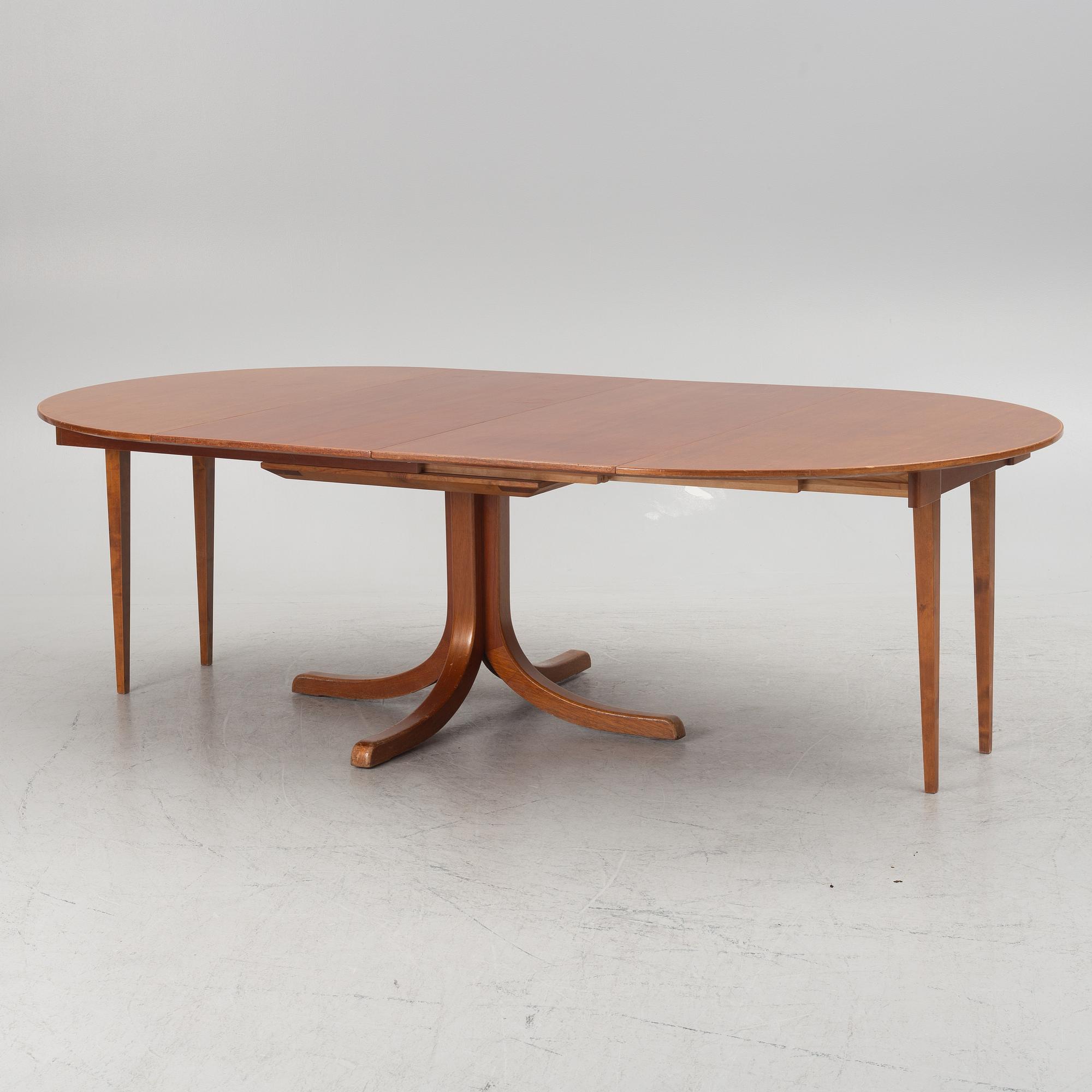 Josef Frank, a model 771 dining table, Firma Svenskt Tenn, Sweden, before 1985.