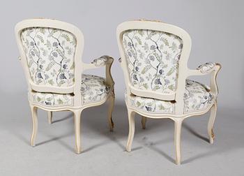 SALONGSMÖBEL, 9 del, rokokostil, 1900-tal.