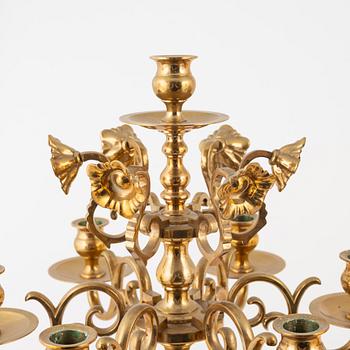 Kandelabrar, ett par, Gusums Bruk, 1900-talets första hälft.