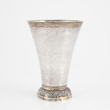 A Swedish Silver Beaker, mark of Erik Hedenberg, Östhammar 1776.
