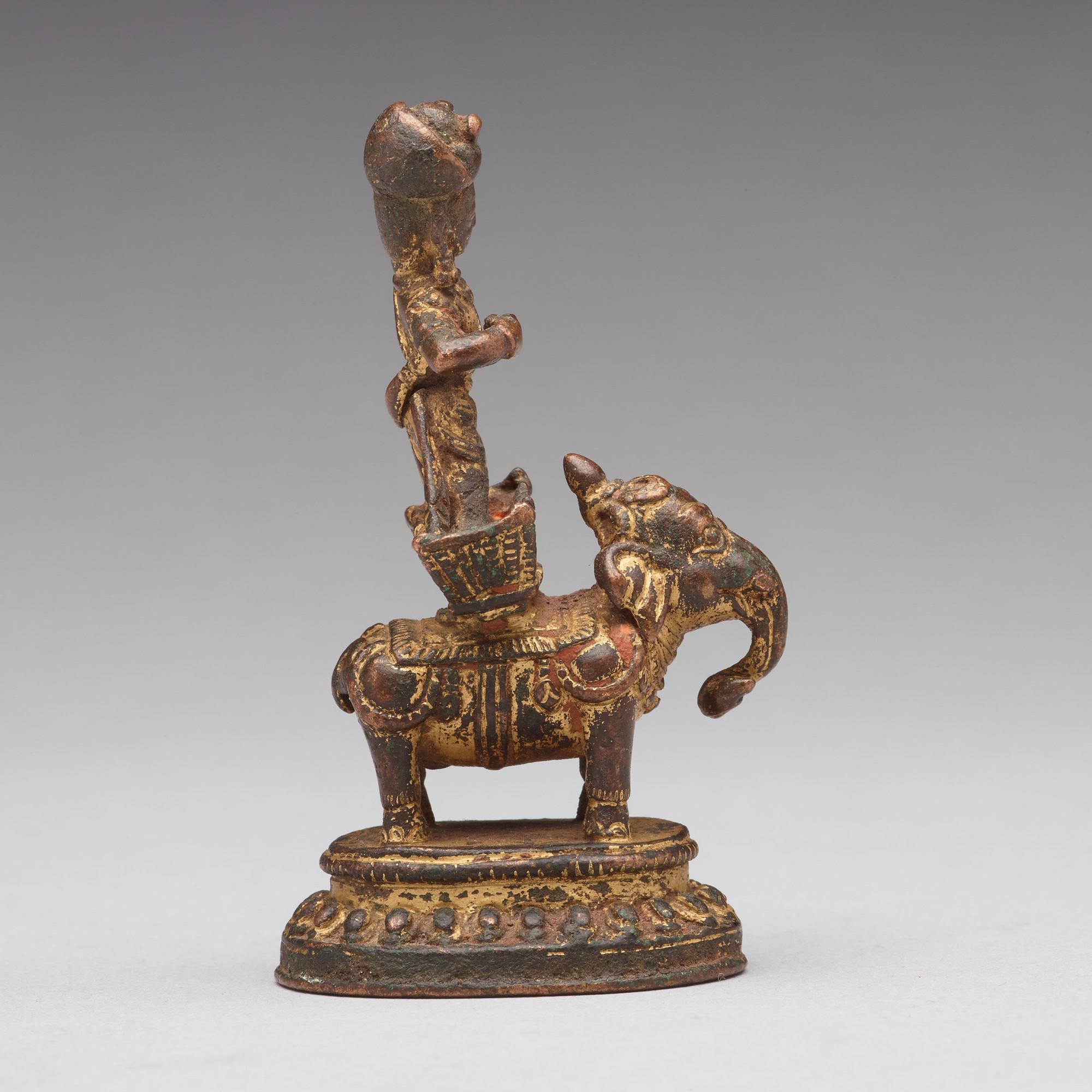 GUDOM, förgylld brons. Troligen Nepal, 1400-tal.