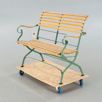 A "Rochefort" garden bench, by Livingstone Terrasso.