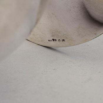 A silver sugar bowl, 1918.