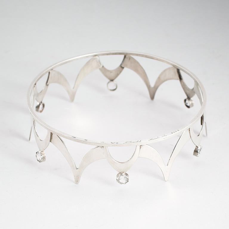 BRUDKRONA, silver, Albrecht, 1900-talets andra hälft.