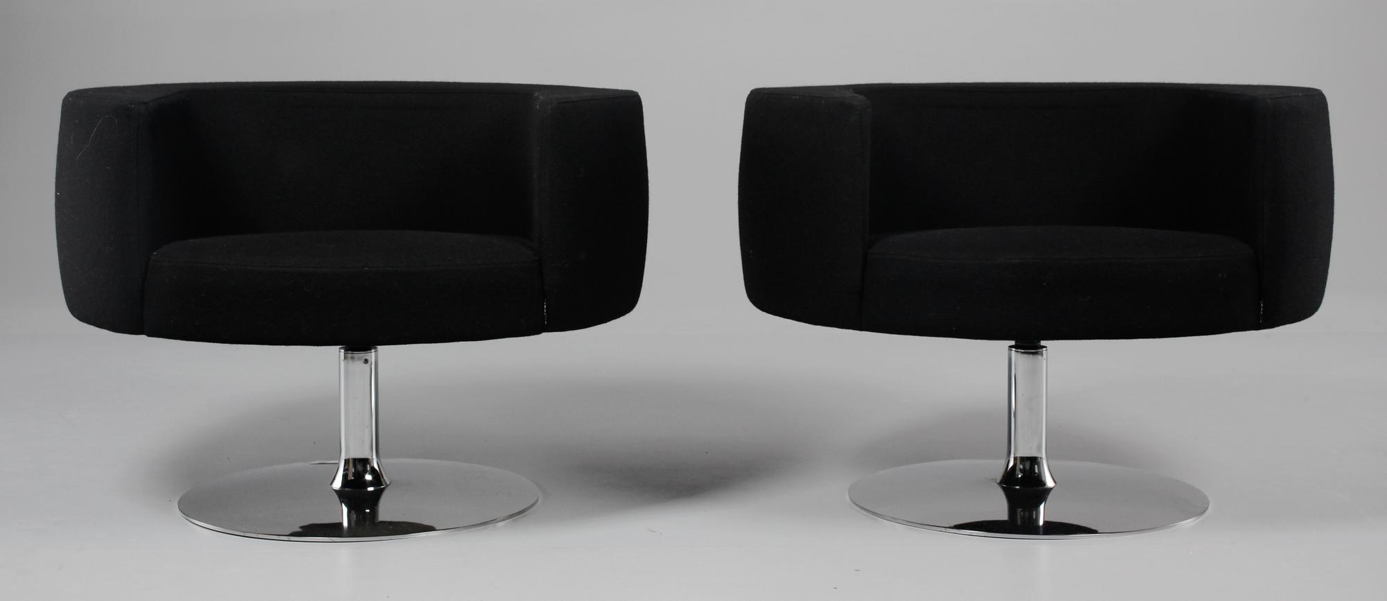 FÅTÖLJER, ett par, "Zero", Marre Moerel, Offecct, 2007.