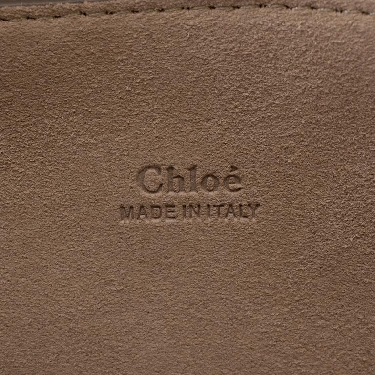 A Chloé "Faye" handbag with imitation leopard.