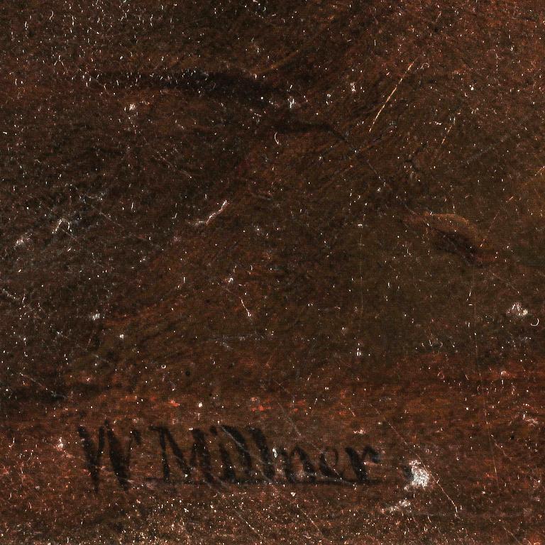 WILLIAM EDWARD MILLNER, olja på uppfodrad duk, signerad.