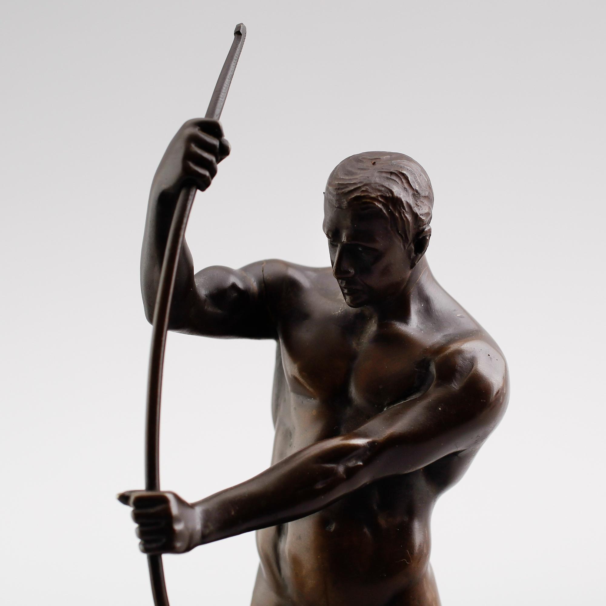 SKULPTUR, brons, signerad H. Riese, 1900-talets första hälft.