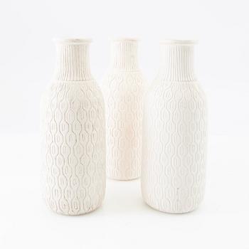 Gunnar Nylund, Vases 3 pcs, Nymölle Denmark.