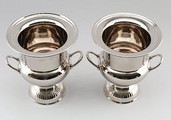 VINKYLARE, 1 par, vitmetall, 1900-/2000-tal.