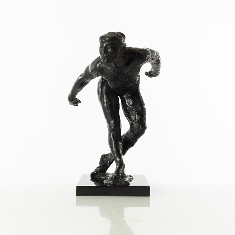 Gudmar Olovson, sculpture. Signed. Numbered. Foundry mark. Bronze, total height 35 cm, length 29 cm.