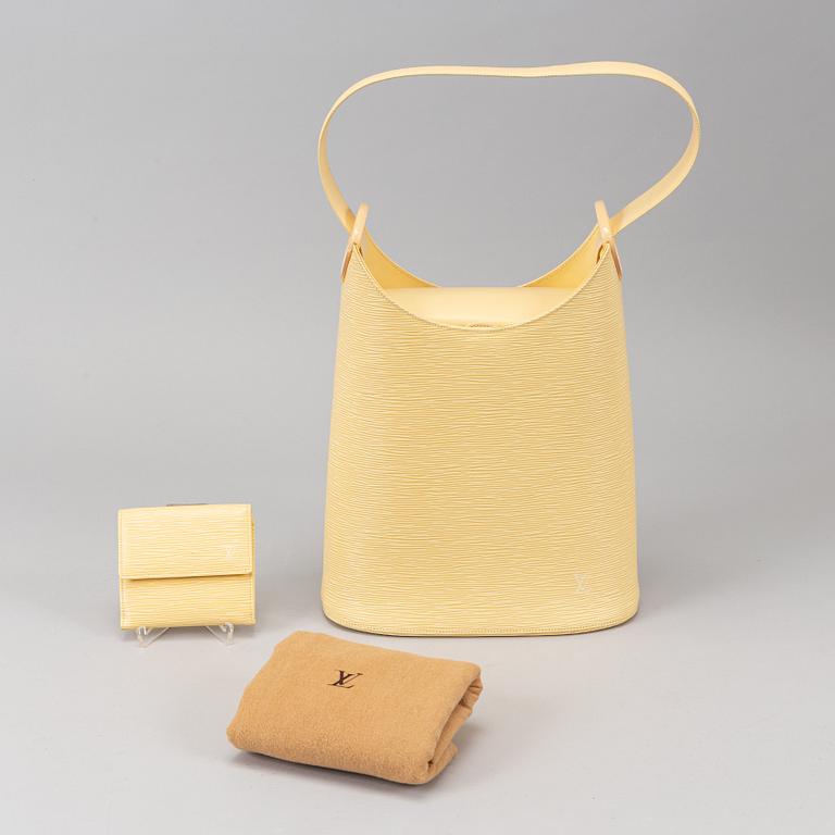 Louis Vuitton, 'Verseau Vanilla Epi leather bag' and wallet.
