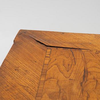 A rococo card table, mid 18th century.