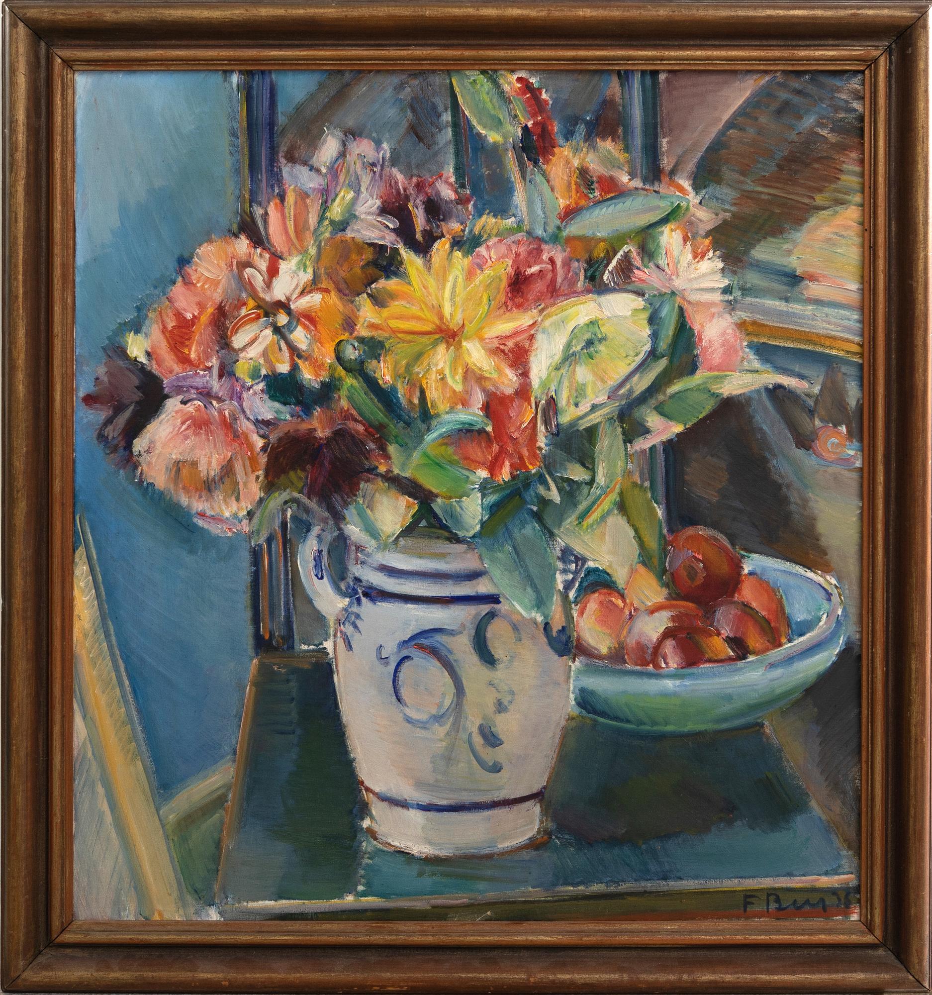 Frans Berg, Stilleben med blommor.