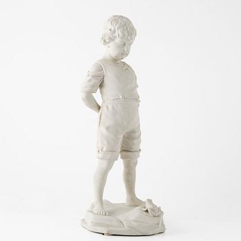 Figurin, "Pojke med groda", Gustafsberg, 1915.