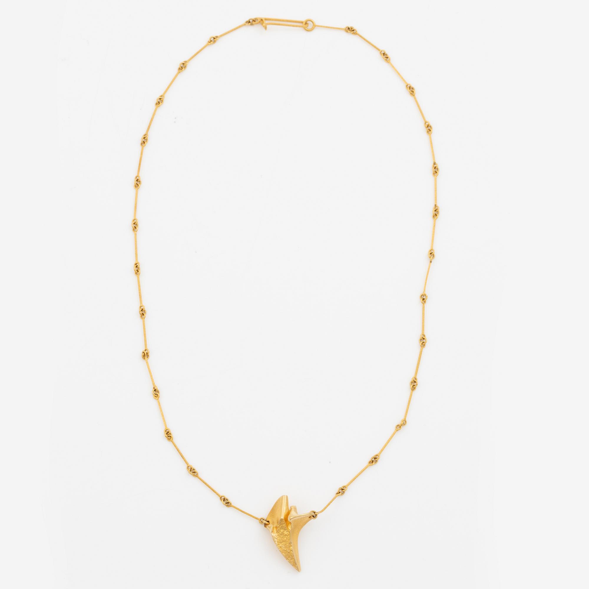 Lapponia, necklace, 18K gold, Finland 1977.