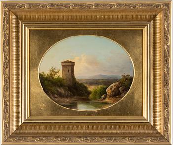 GUIDO AGOSTINI, oil on panel. Signed and dated 1875.