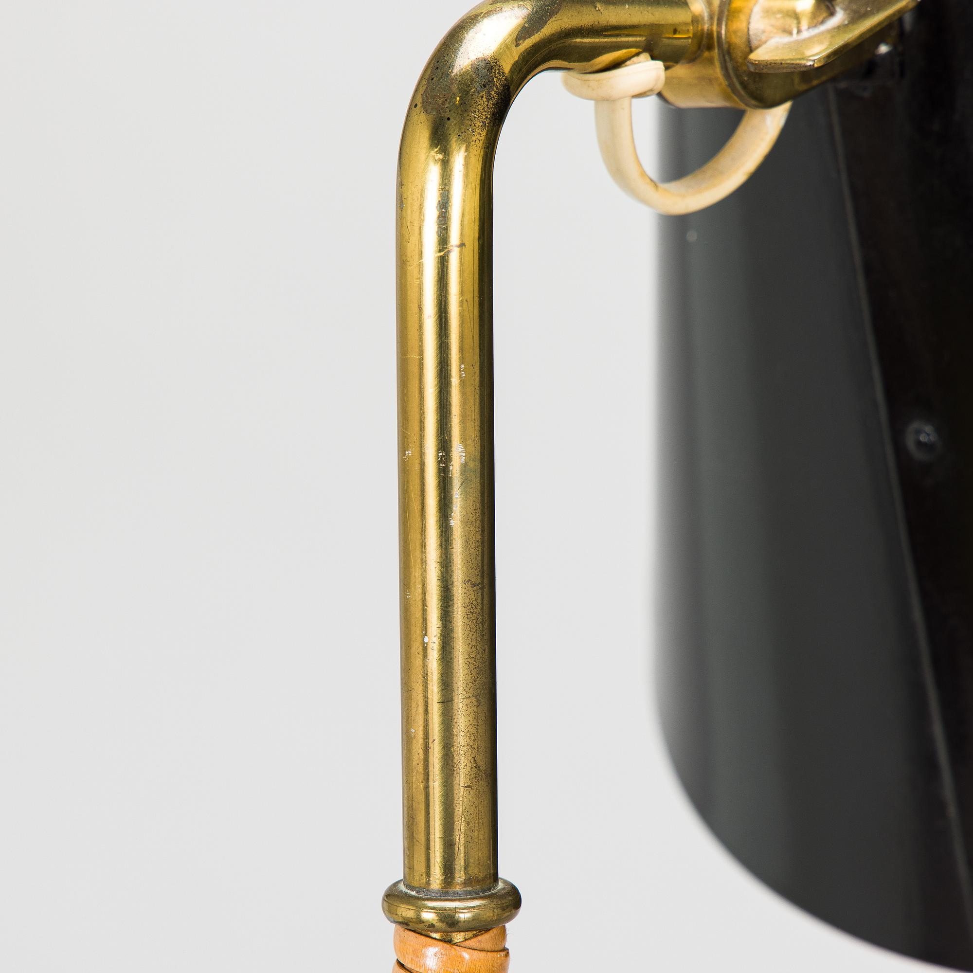 Paavo Tynell, a pair of mid-20th century K10-10 floor lamps for Taito Finland.