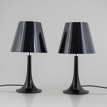 Philippe Starck, a pair of 'Miss K' table lamps, Flos,.