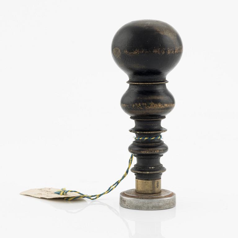 A seal for the comital line of Ribbing (no. 98), late 18th century.