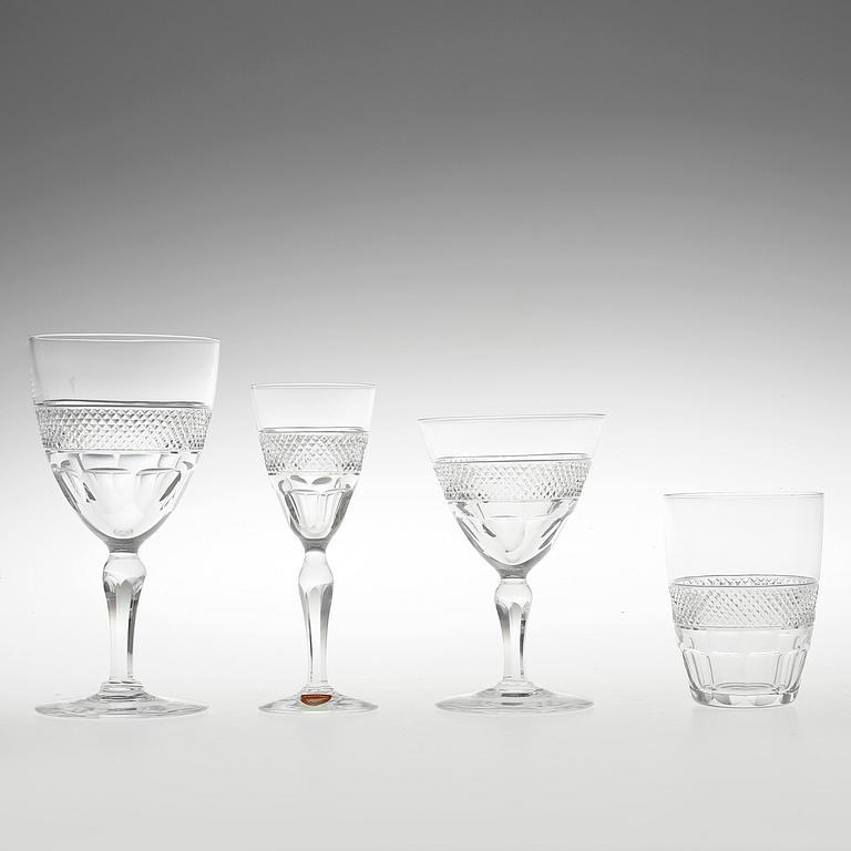 GLASSERVIS, 45 delar, "Rio", Edvard Hald, Orrefors.