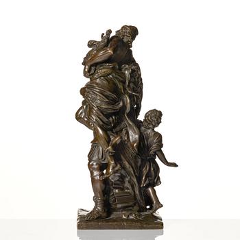 Pierre Lepautre Efter, Aeneas räddar Anchises ur det brinnande Troja.