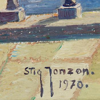 Stig Jonzon, oil on board. Signed and dated 1970.