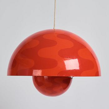 Verner Panton, a 'Flower Pot', ceiling lamp, Louis Poulsen, Denmark, 1970s.
