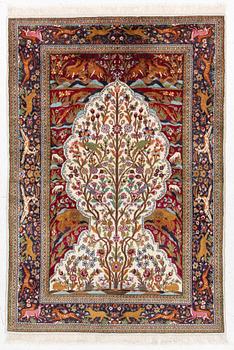 An oriental prayer rug, c. 180 x 125 cm.