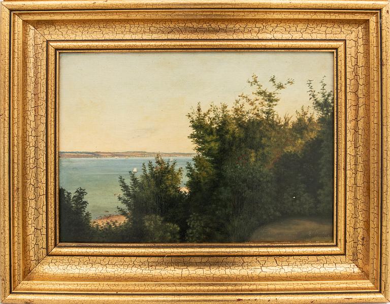 Okänd konstnär 1800-tal , oil on canvas laid on panel signed a pair one signed.