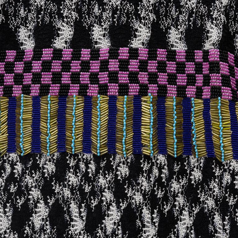 Missoni, a pearl embroidered dress, size 38.