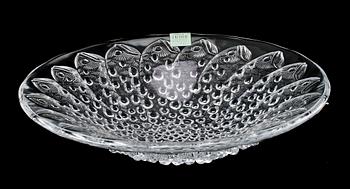 SKÅLFAT, glas, Lalique, etikettmärkt.