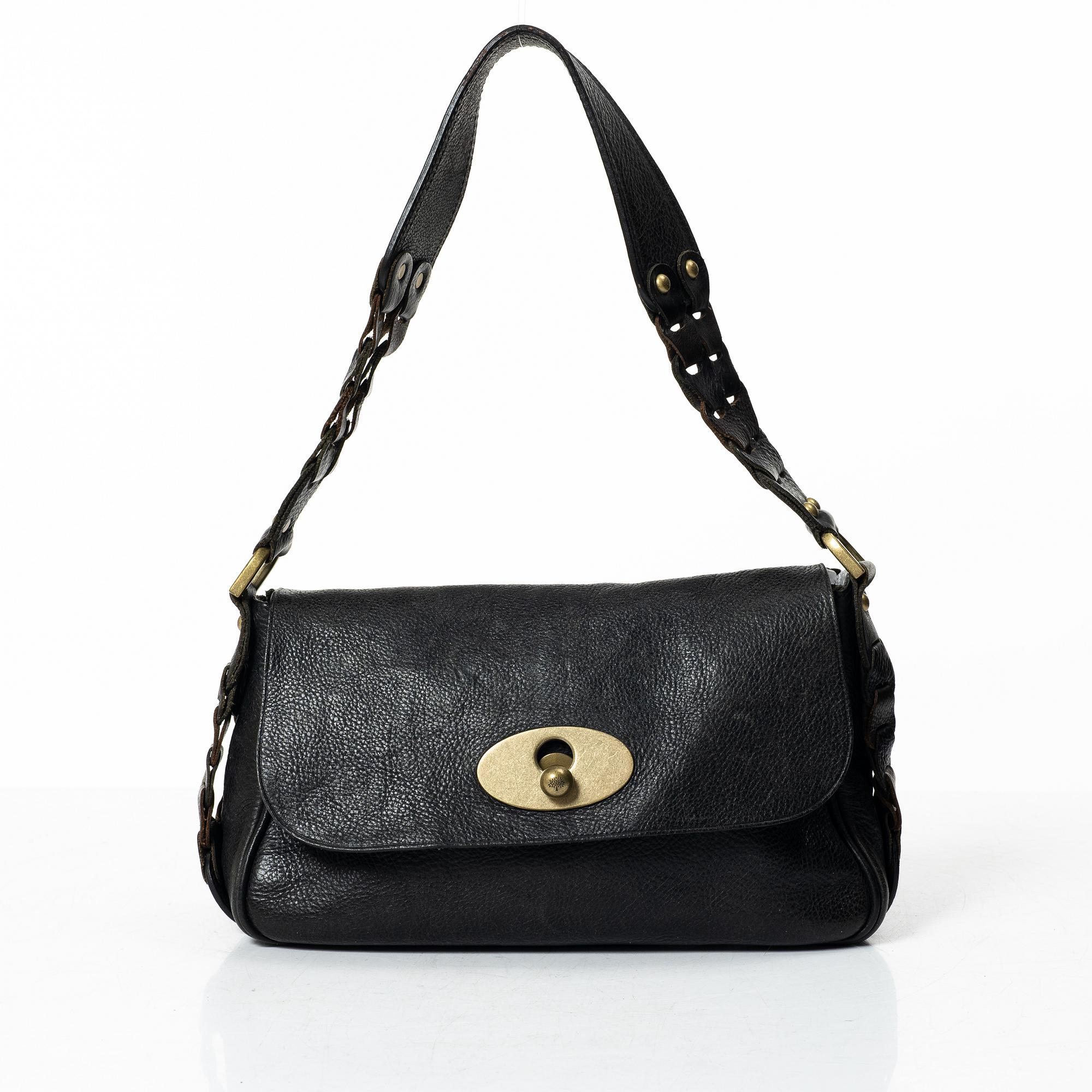Mulberry, a leather bag.