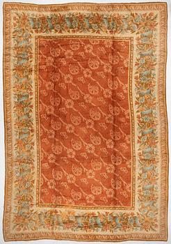 Carpet, antique European Savonnerie, approx. 634 x 433 cm.