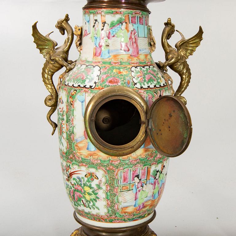 A three pcs clock and candelabras China 19th/20th century.