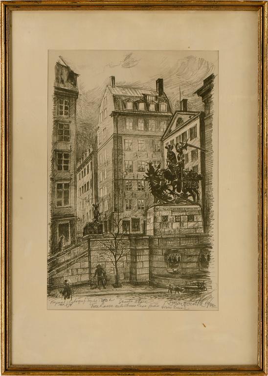 EINAR FORSETH, blandteknik, signerad och daterad 1944.