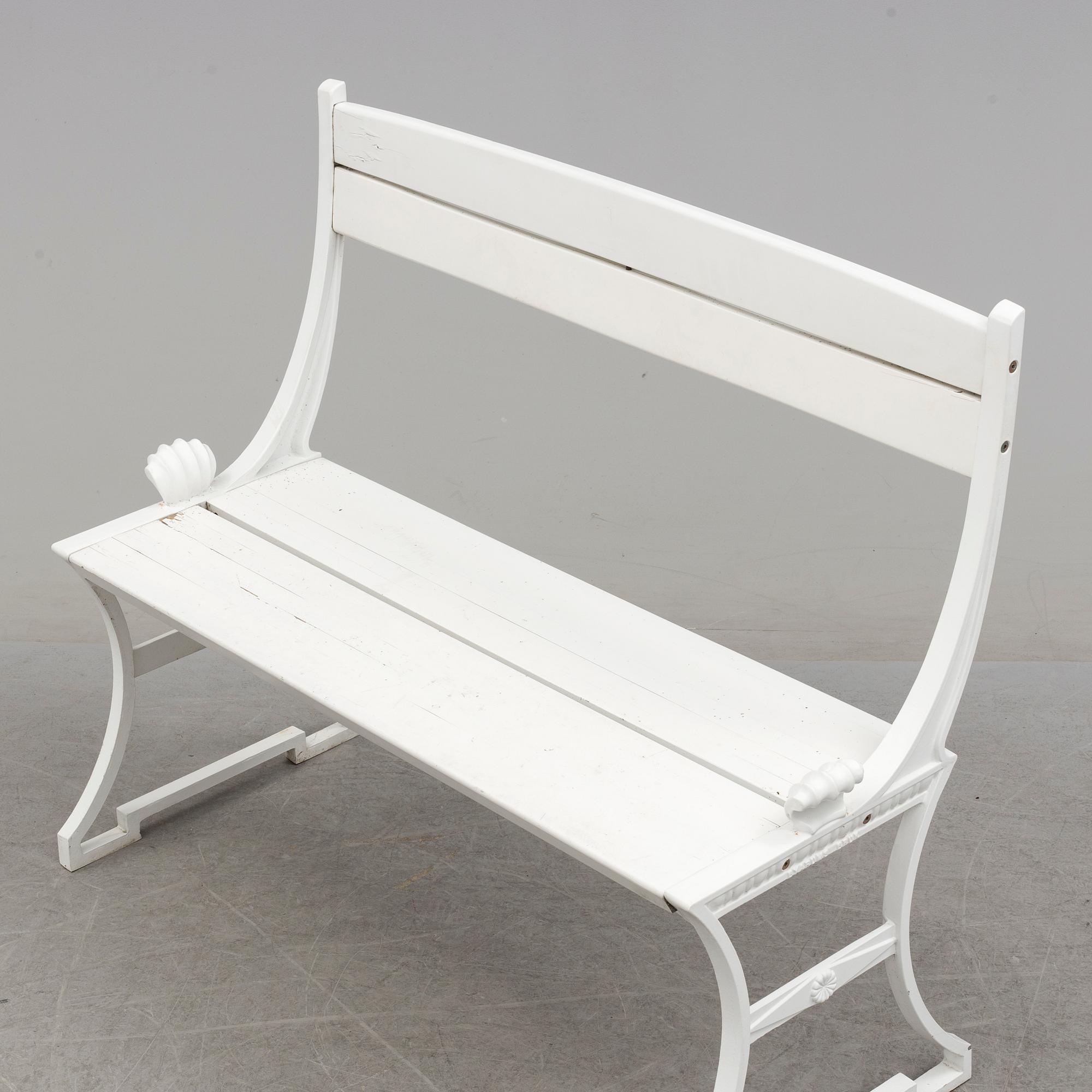 TRÄDGÅRDSSOFFA, "Sneckan", Folke Bensow, Byarums Bruk, sent 1900-tal.