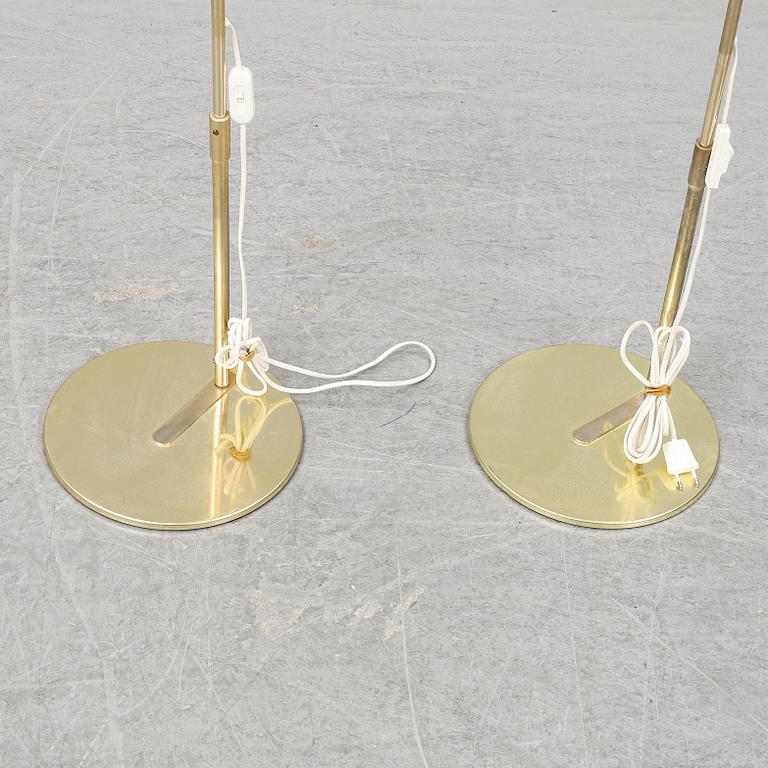 A pair of IKEA floor lamps.