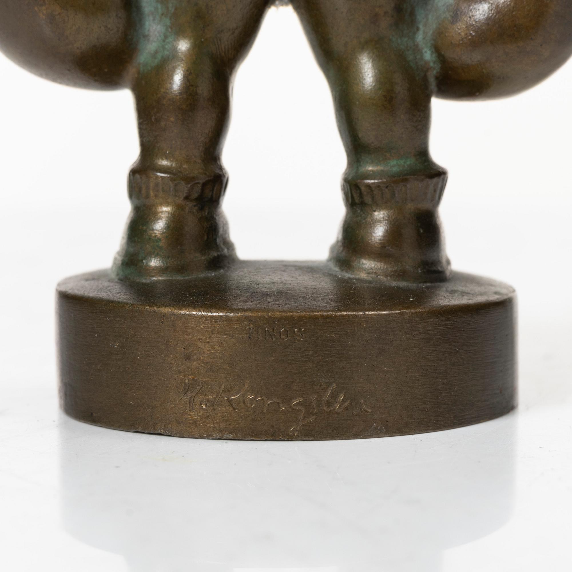 Hans Kongslev, figurin, brons, Tinos, Danmark.