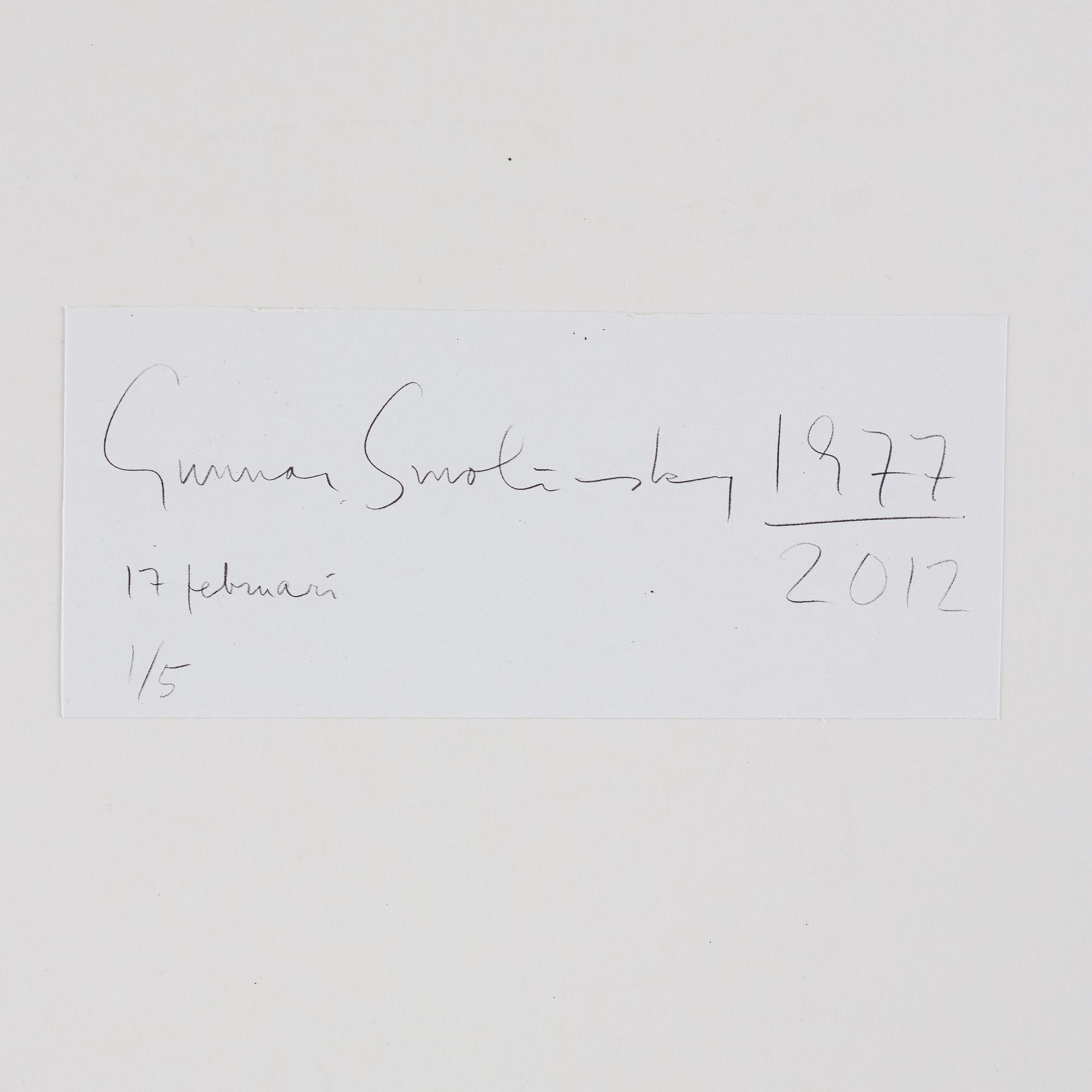 Gunnar Smoliansky, "17 februari 1977".