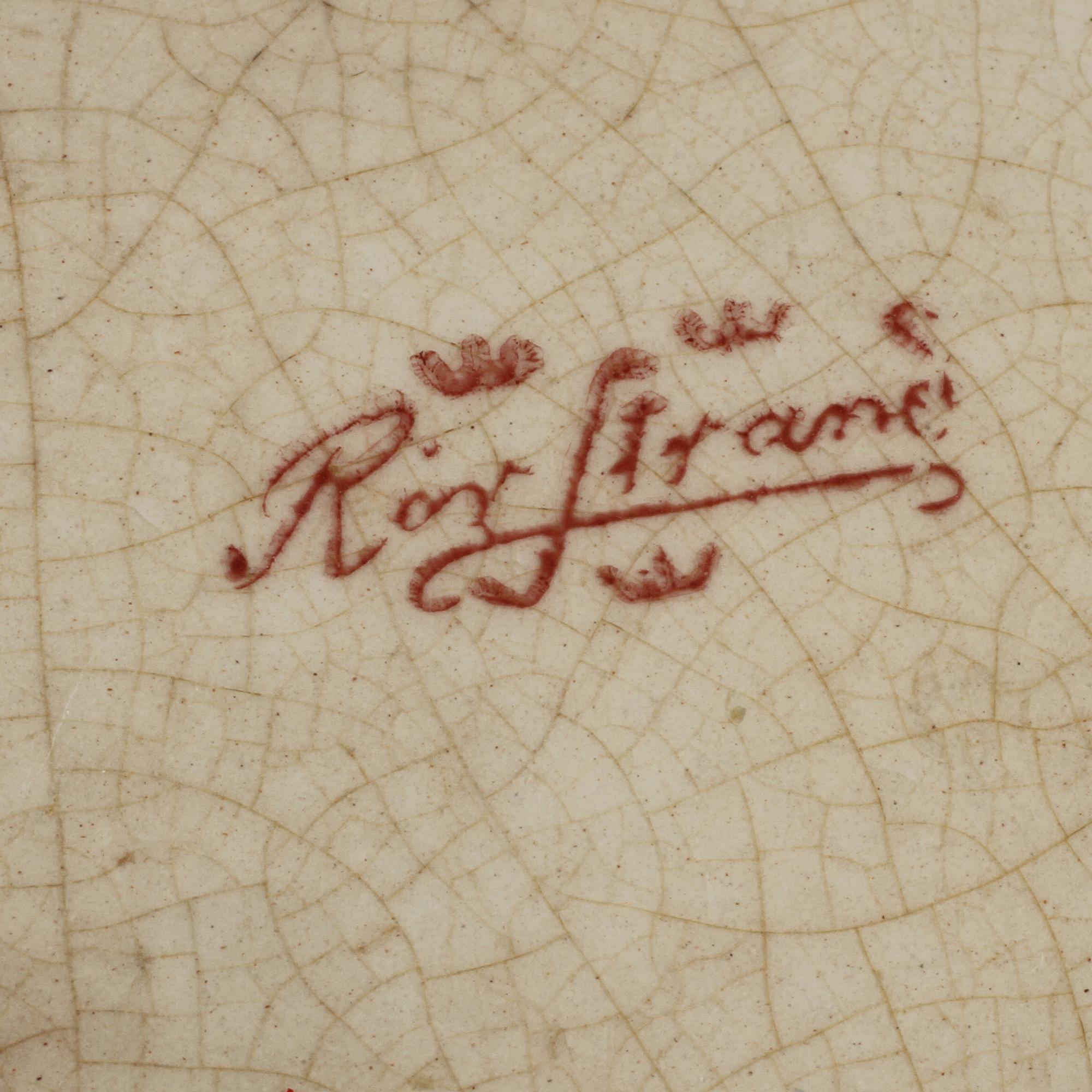 KRÄFTSKÅL, flintgods, Rörstrand, tidigt 1900-tal.