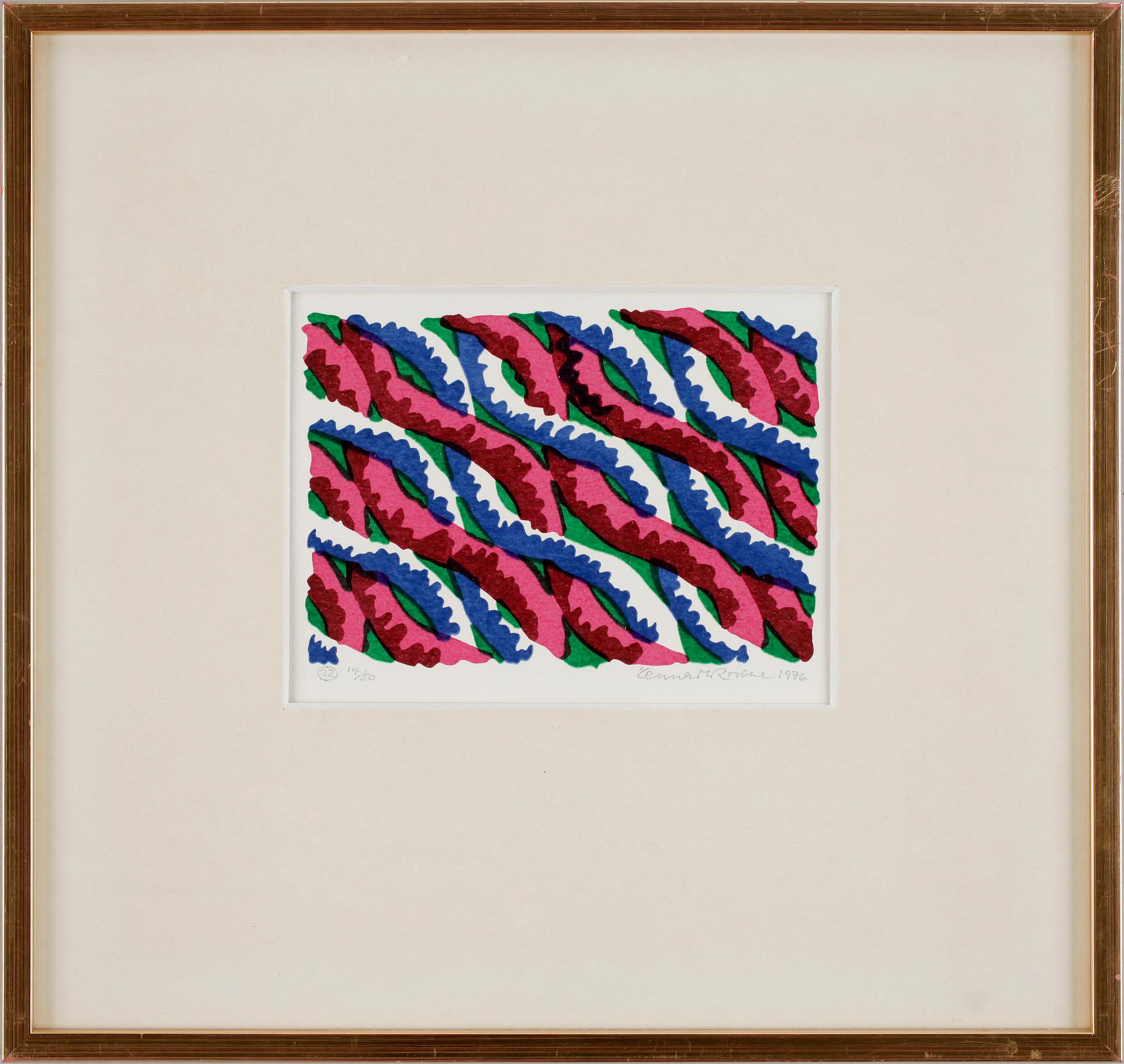 LENNART RODHE, färglitografi, sign o dat 1976, numr 14/50.