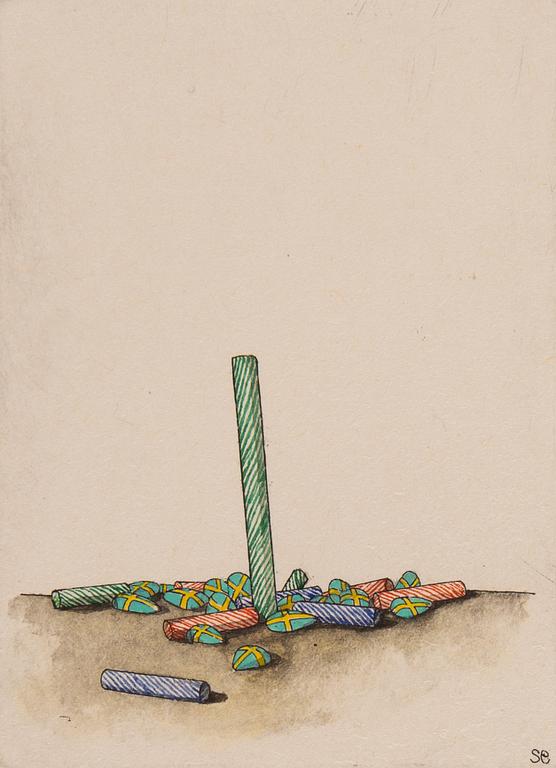 Sten Eklund, coloured etching, 1981, signed PT V-V.