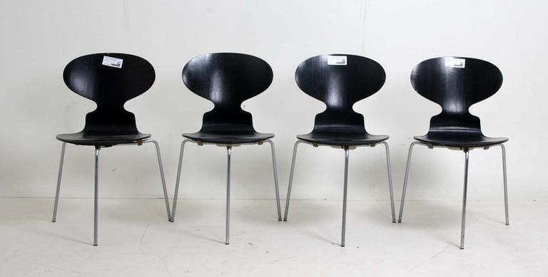 STOLAR, 4 st, "Myran", Arne Jacobsen, Fritz Hansen, 1969.