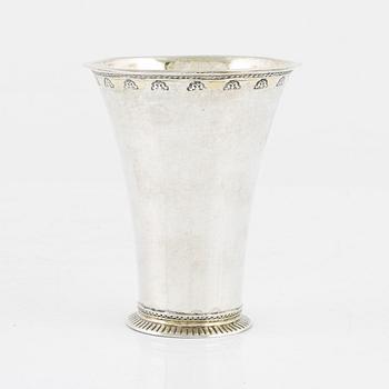 Petter Davidsson, bägare, silver, Norrköping 1776.