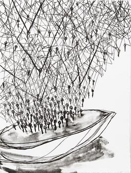 Chiharu Shiota, "Holding Memory", 2017.