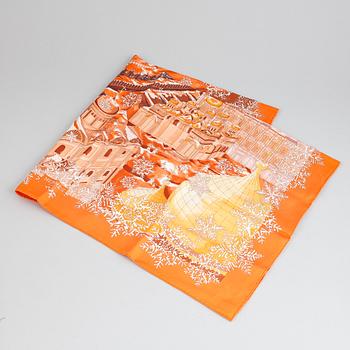 Hermès, a 'De Passage à Moscou' silk scarf.