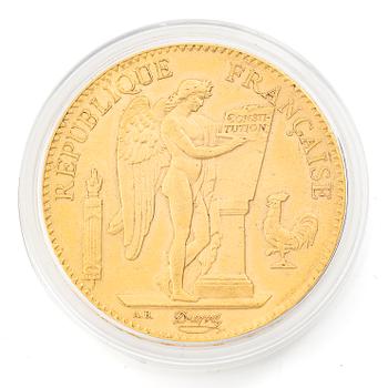 Guldmynt Frankrike, 100 franc, 1886.